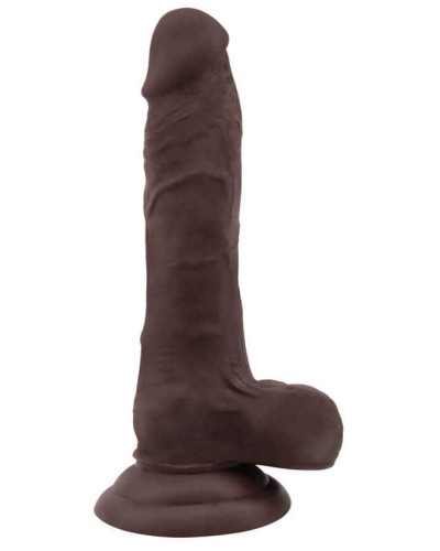 Gode réaliste Flatterer 14 x 4 cm Marron 