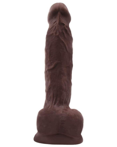 Gode réaliste Flatterer 14 x 4 cm Marron 