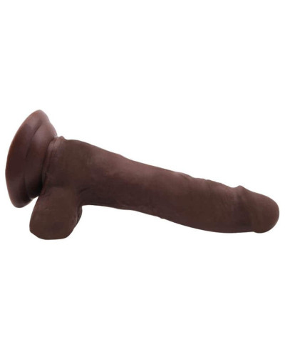 Gode réaliste Flatterer 14 x 4 cm Marron 
