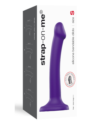 Gode Strap-On-Me Bendable S 15 x 3.5 cm Violet 