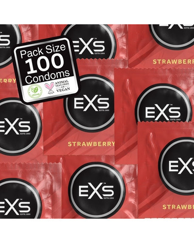 Préservatifs aromatisés à la Fraise x100 