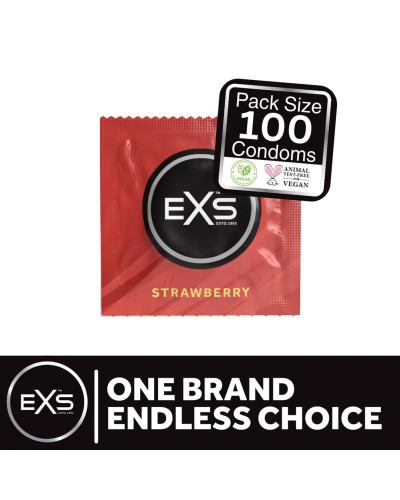 Préservatifs aromatisés à la Fraise x100 