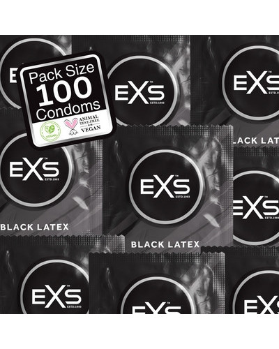 Préservatifs latex noirs BLACK x100 