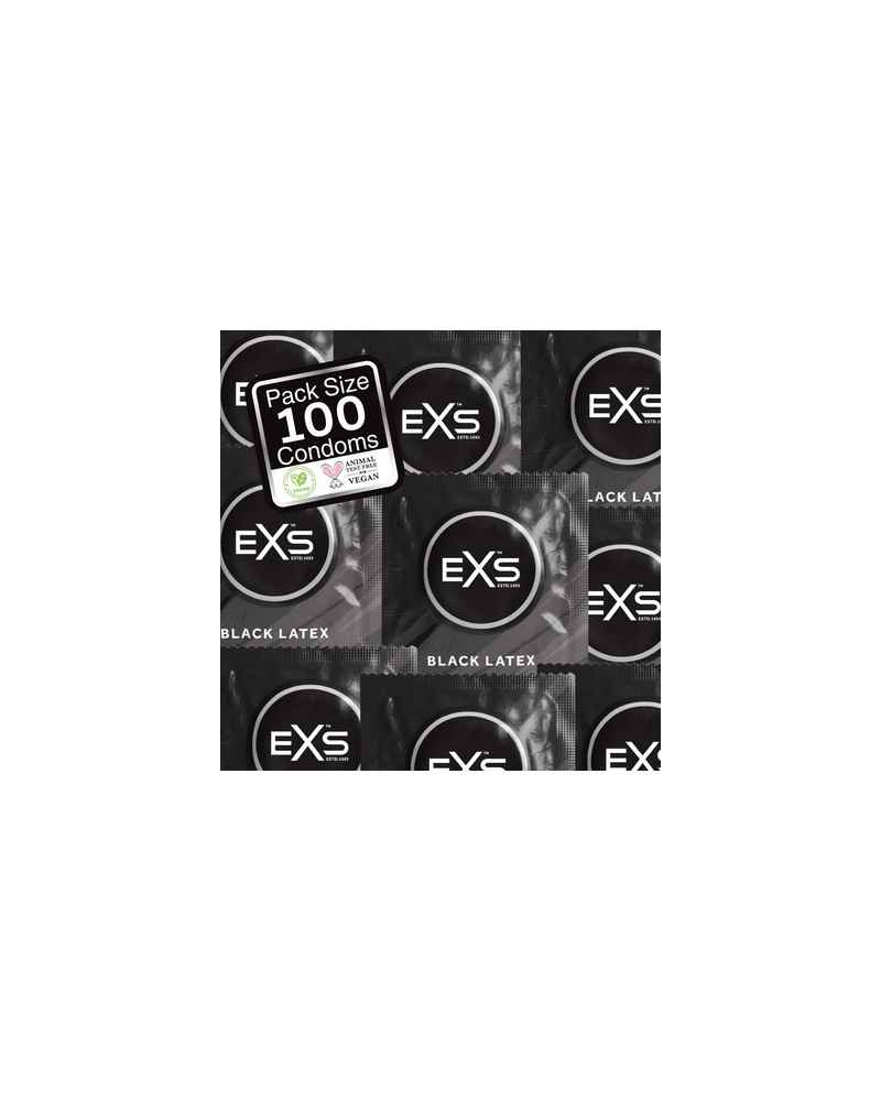 Préservatifs latex noirs BLACK x100 
