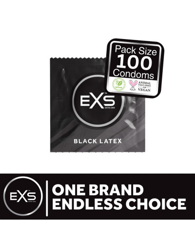 Préservatifs latex noirs BLACK x100 