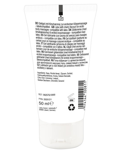 Gel de Massage Cerise 50 ml 
