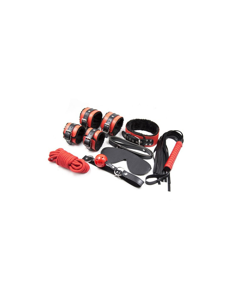 Kit SM Noir-Rouge 7 Pièces 