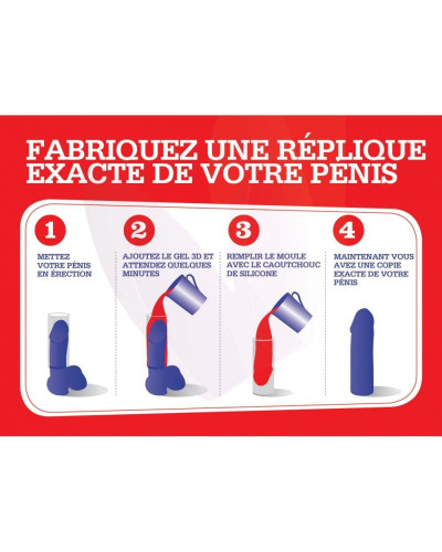 Kit Cloneboy pour gode noir + ventouse 