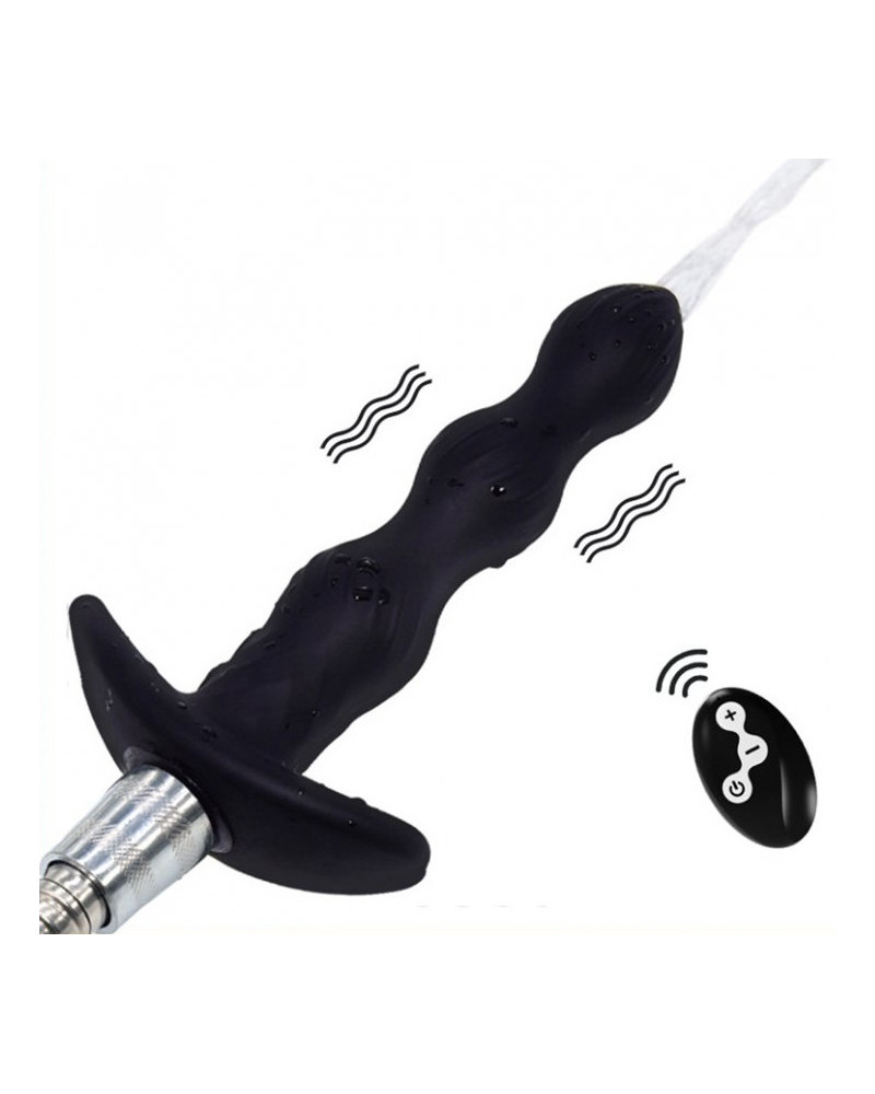 Plug vibrant de lavement Auto-Spray 14.5 x 3cm 