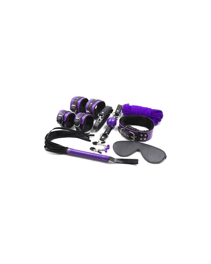Coffret Fur Lined 8 Pièces Violet-Noir 