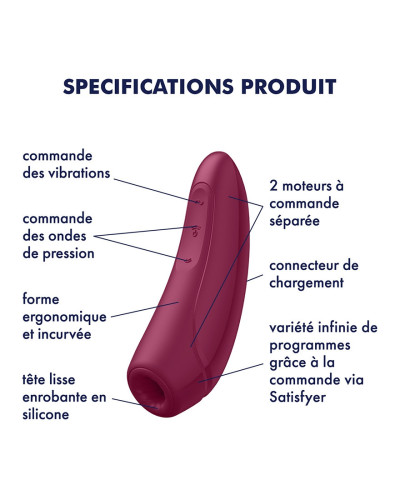 Stimulateur de clitoris CURVY 1+ Rose 