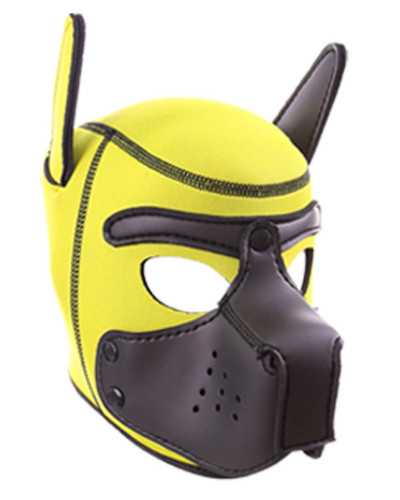 Cagoule PUPPY Néoprène Jaune-Noir 