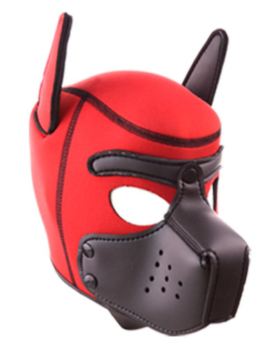 Cagoule PUPPY Néoprène Rouge-Noir 