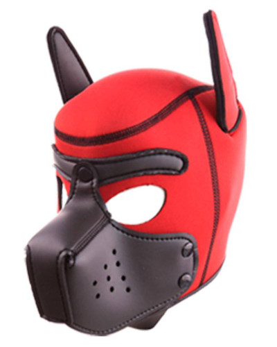 Cagoule PUPPY Néoprène Rouge-Noir 