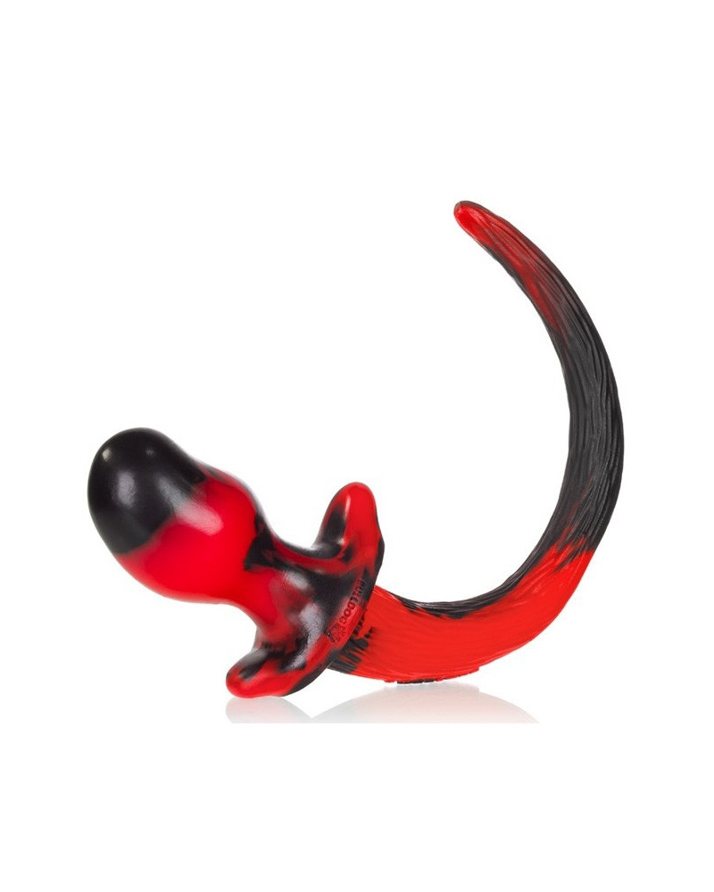 Plug Queue de chien Swirl 8.5 x 4.4 cm Rouge 