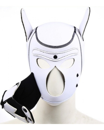 Cagoule PUPPY FOX Néoprène Noir-Blanc 