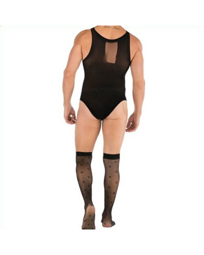 Combinaison + bas TEDDY Tenue Sexy Noire 