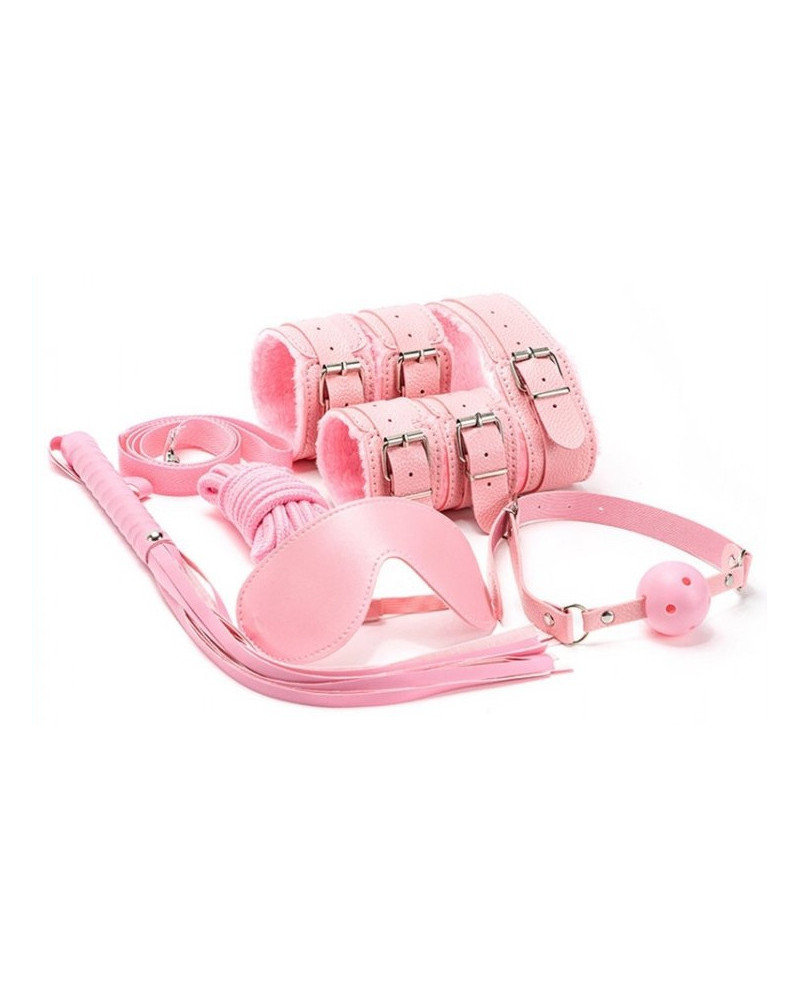 Coffret BDSM 7 Pièces WICKED Rose 