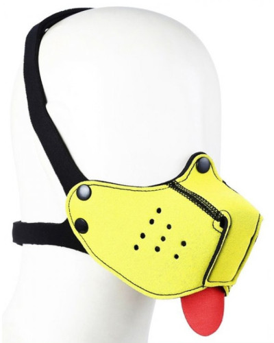 Museau + Langue Néoprène Puppy Jaune 